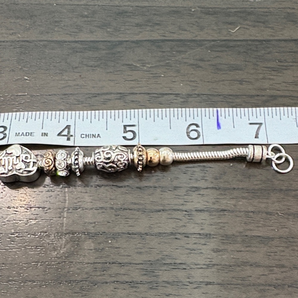 Silver and Gold Charm Bracelet - Picture 6 of 6
